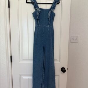 BDG Light Blue Denim Jumpsuit